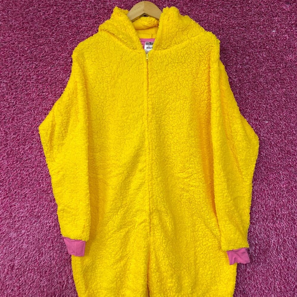 Sesame Street Big Bird Hooded Pajama Onesie S/M